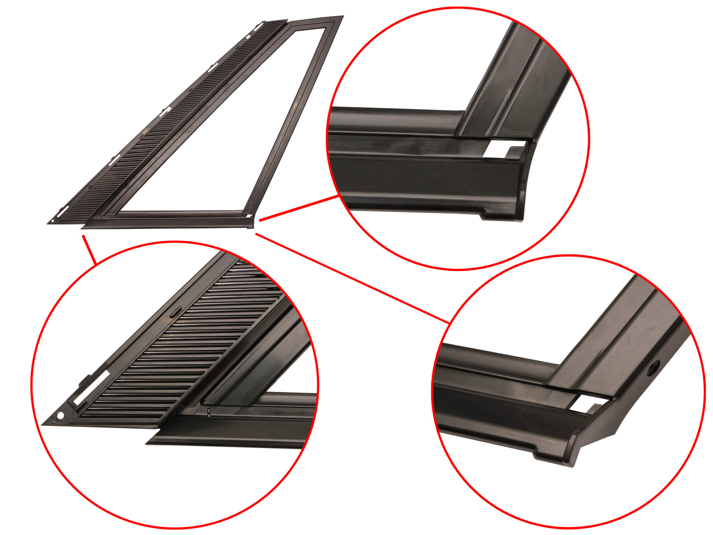 Moulding Rear Quarter Light Garnish VL Commodore Sedan RH - 92024597