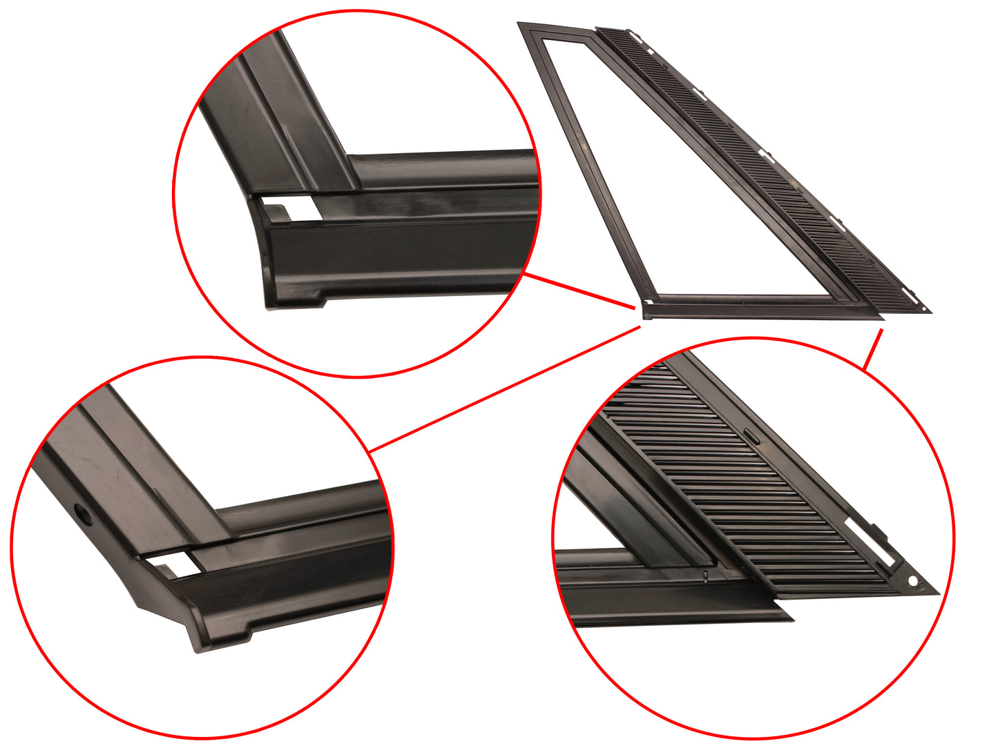 Moulding Rear Quarter Light Garnish VL Commodore Sedan LH - 92024598