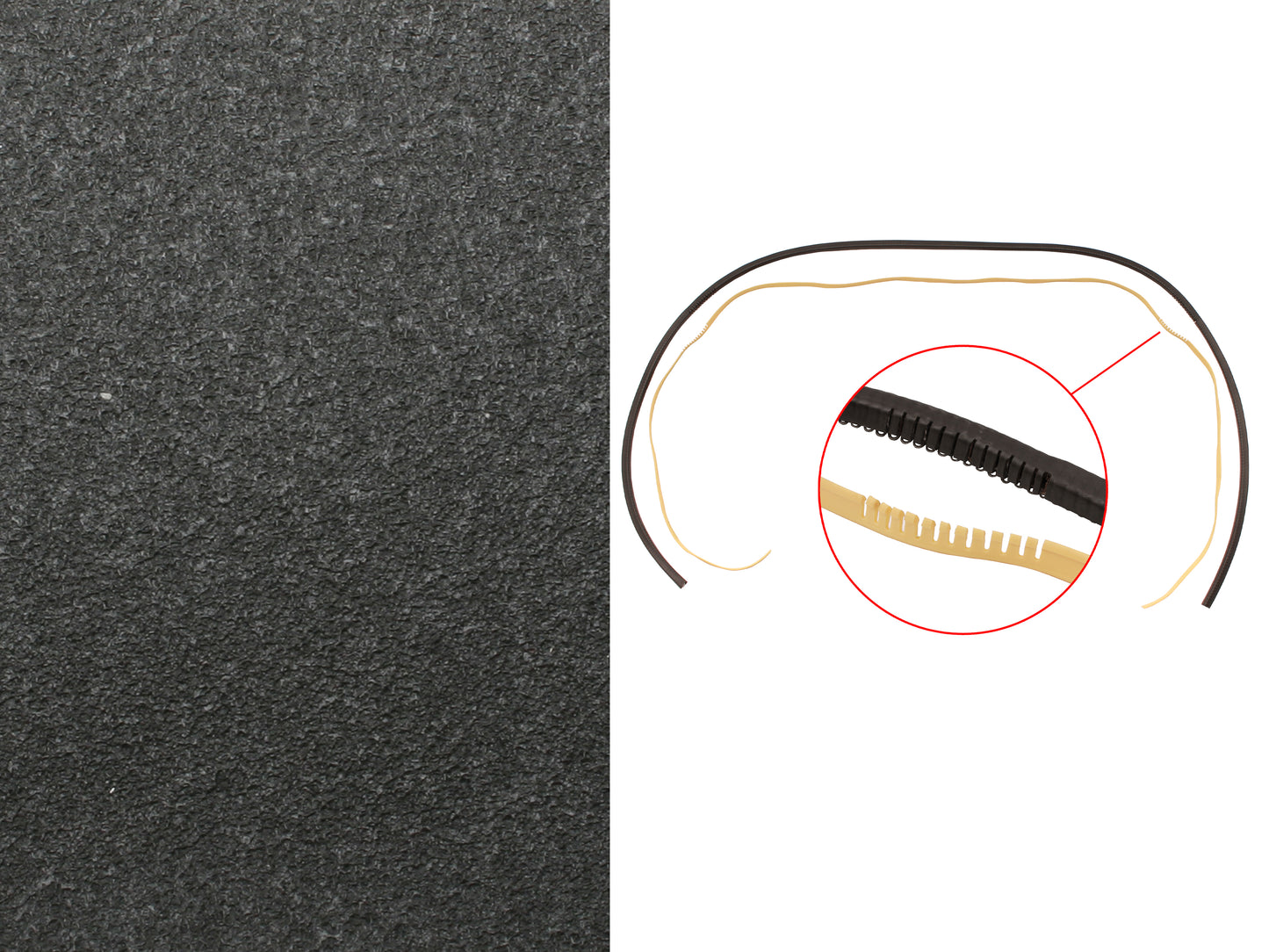 Headlining & Visor VL Wagon Black Sandpaper - 92024826-HL003