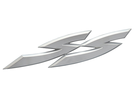 Badge "SS" VY Sedan Wagon Ute Bootlid Rear Panel Tailgate Satin Chrome - 92084161