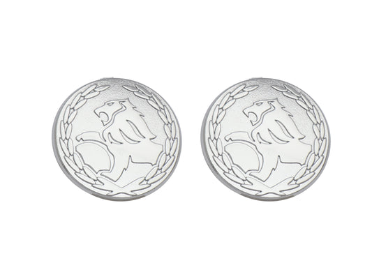Badge Scuff Plate Pair Statesman Lion Wreath WH WK WL, Vauxhall & Buick - 92103091