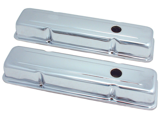 TFI Rocker Cover Chev Small Block Plain (Low) Pair - 9216