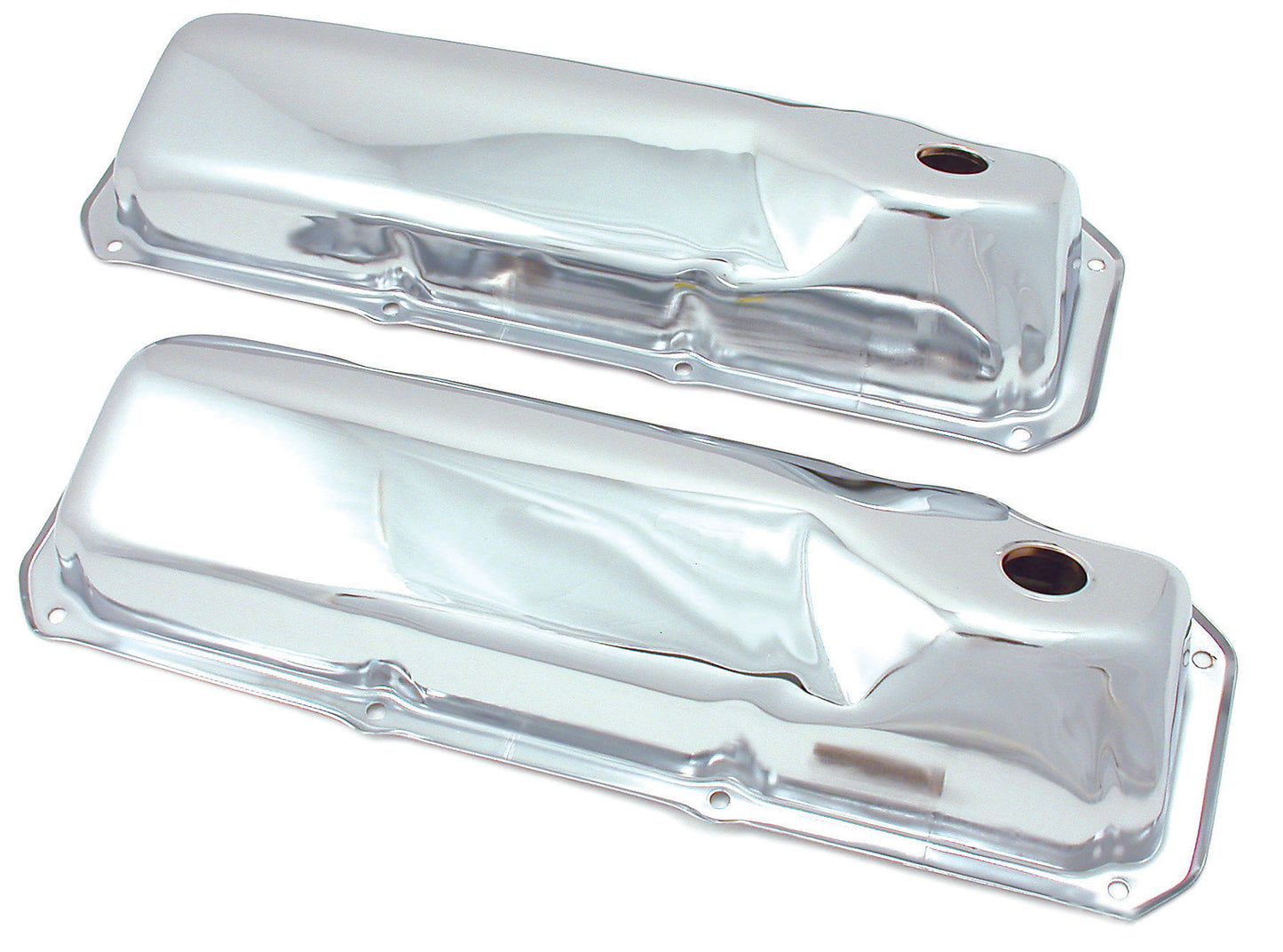 TFI Rocker Cover Chrome Plain Ford Cleveland Pair - 9295