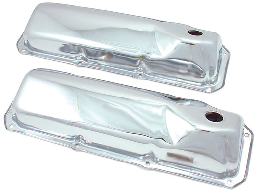 TFI Rocker Cover Chrome Plain Ford Cleveland Pair - 9295