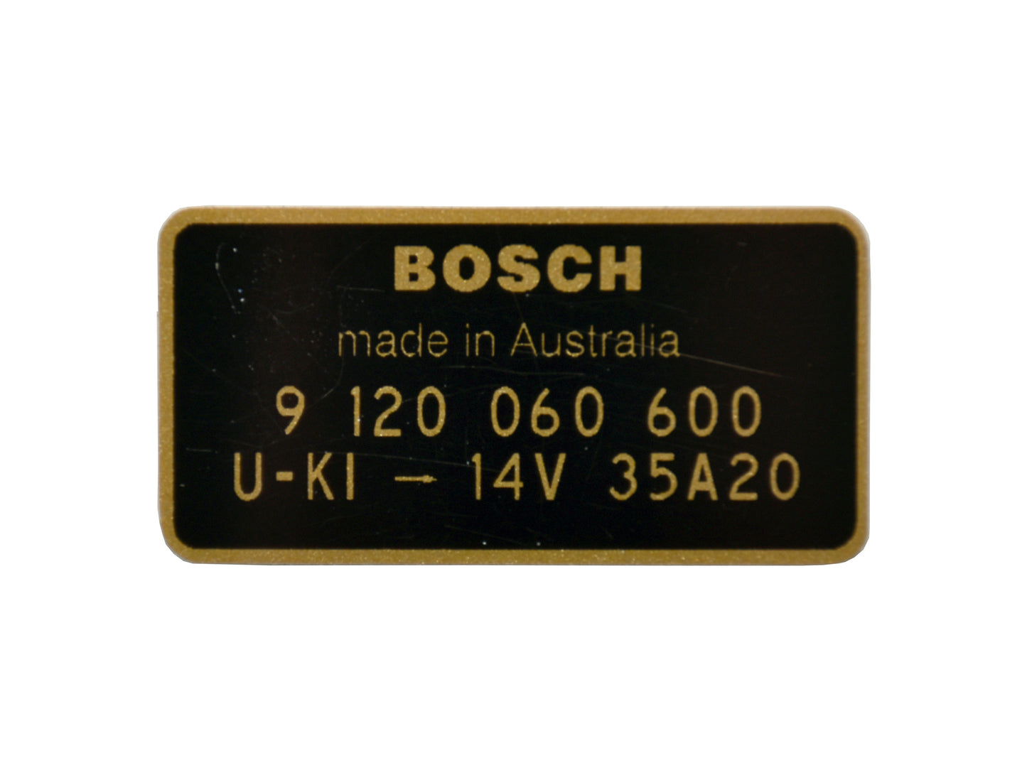 Decal Bosch Alternator HR HK HT HG 9 120 060 600 6 Cyl - AD1000