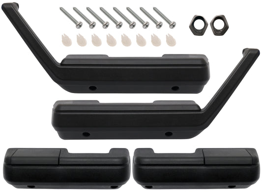 Armrest Kit VB VC VH VK VL Commodore SL/E & Calais Black F&R Set (4) - ARKVBSB4