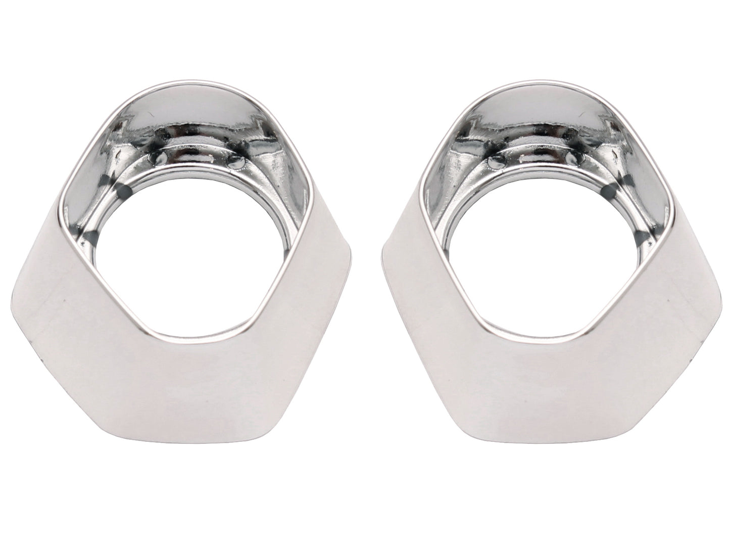 Holden Commodore Interior Armrest CHROME Surround TRIMS ONLY VB VC VH VK VL x2 plastic - EA1001