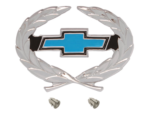 Badge "Wreath Blue Bowtie" HQ Export Chevrolet - B1071
