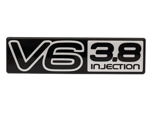 Badge "V6 3.8 Injection" VN Boot (Black & Silver) - B1166