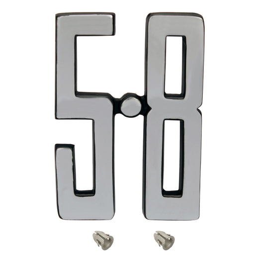 Badge "5.8" Chrome Fender XC 5.8l Excluding GS Cobra - B2023