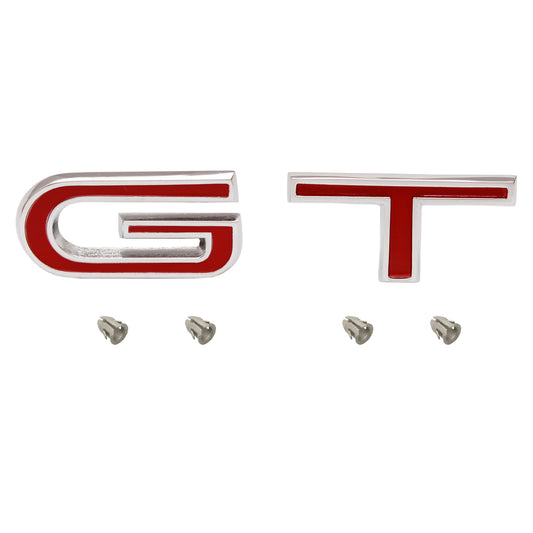 Badge "G & T" Letters Pillar Boot Or Bonnet Large Red XT - B2028