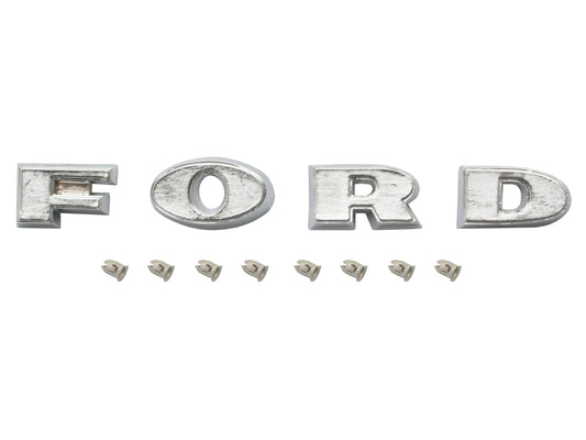 Badge Bonnet Letter Kit "F O R D" XK XL XM XP - B2097