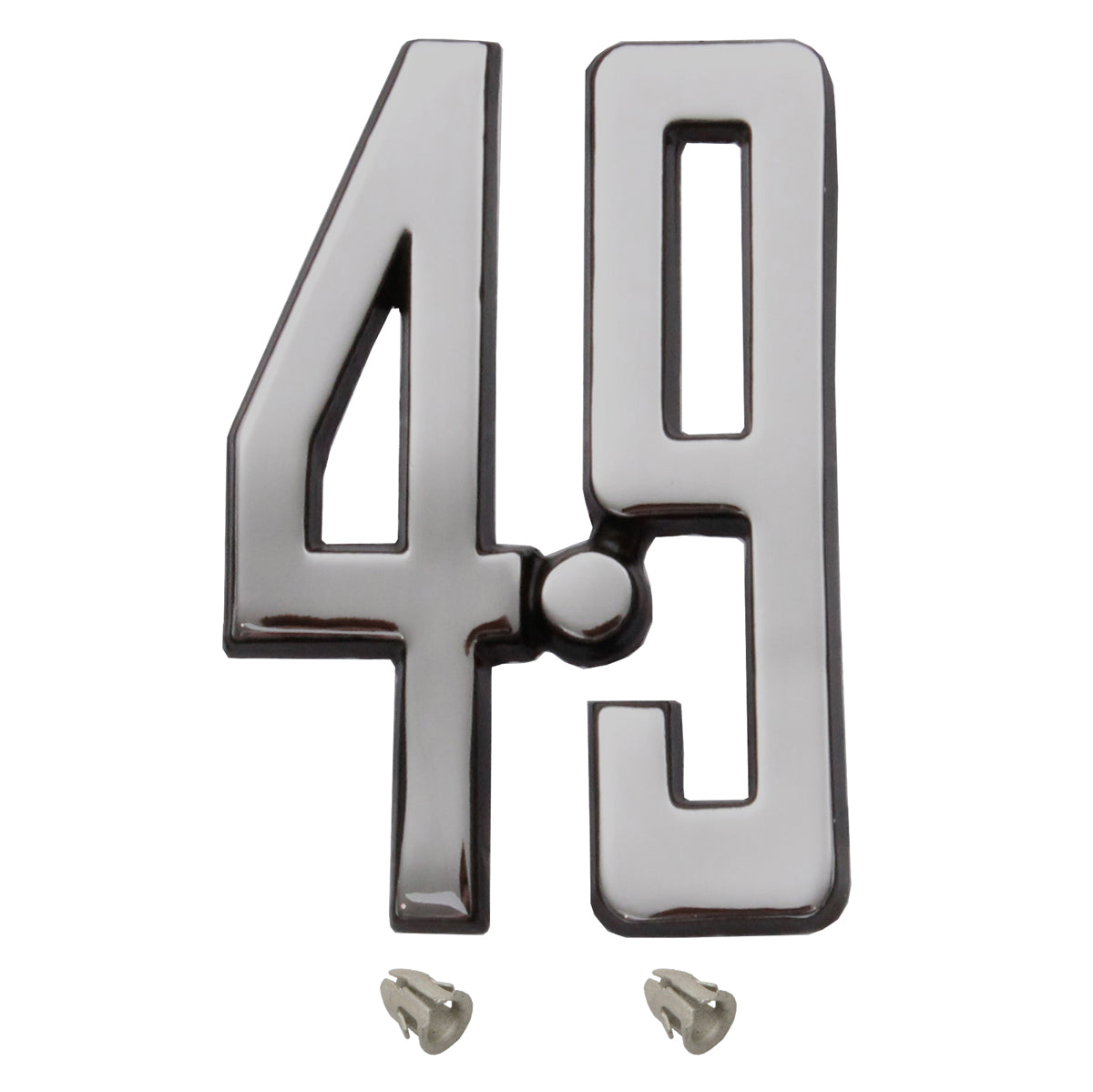 Badge "4.9" XC Fender (Chrome) Except GS & Cobra - B2104