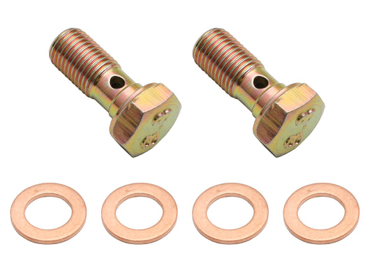 Brake Banjo Bolt Kit 3/8" x 24 (Gold) With Washers XW XY XA XB XC XD XE ZC-ZK - BB11001
