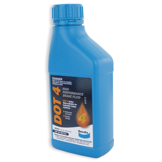 Bendix High Performance DOT 4 Brake Fluid 500ml - BBF4-500ML
