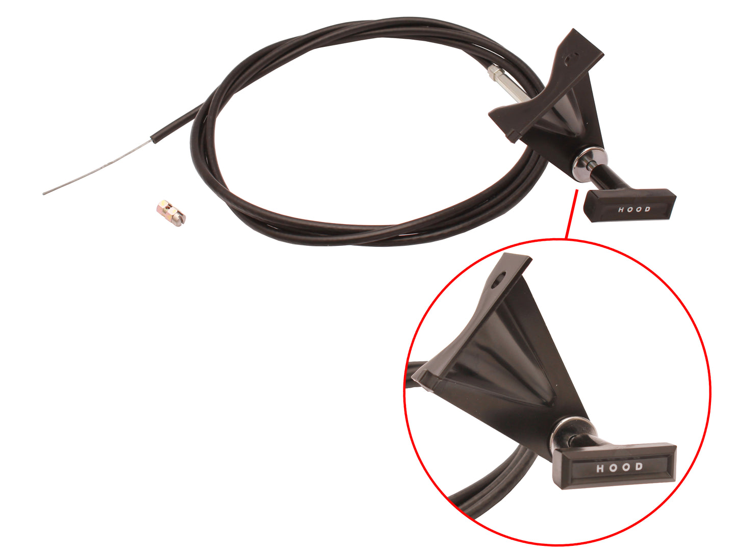 Ford Bonnet Release Cable + Fitting Bracket CONCOURSE Quality XA XB ZF ZG hood open - BC2003