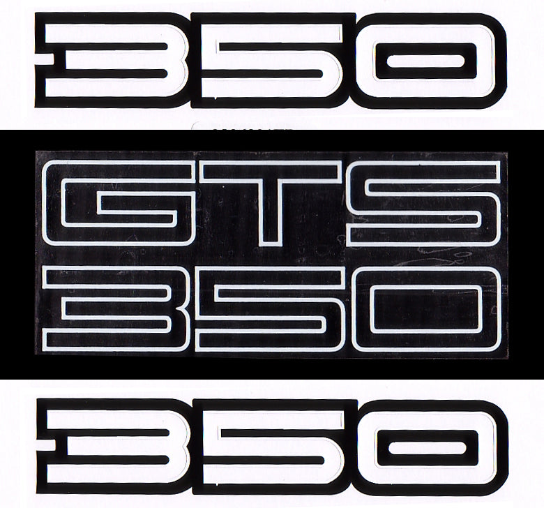 Decal Body Kit HG 350 GTS Monaro Fender&boot "350" - BD1001