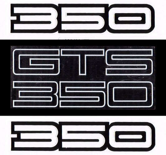 Decal Body Kit HG 350 GTS Monaro Fender&boot "350" - BD1001