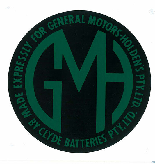Decal 48 FJ FE FC FB EK EJ EH GMH Battery - BD1042