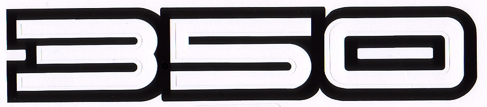 Decal HQ Monaro Fender "350" Large - BD1045