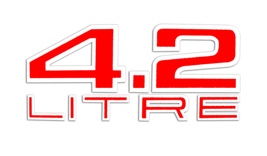 Decal "4.2 Litre" Aircleaner LH SLR & HJ GTS - BD1050