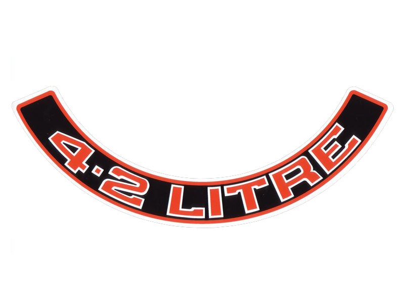 Decal HZ VB Commodore Air Cleaner "4.2 Litre" - BD1051
