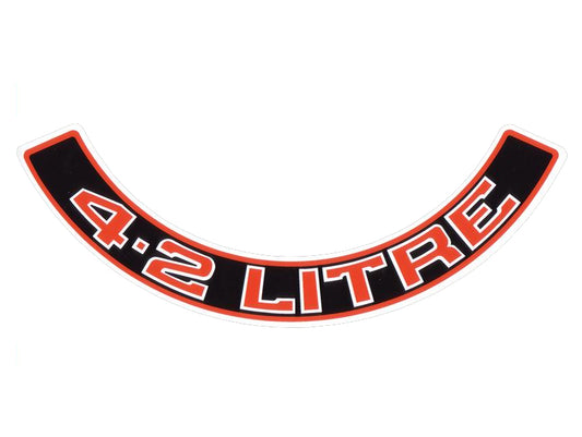 Decal HZ VB Commodore Air Cleaner "4.2 Litre" - BD1051