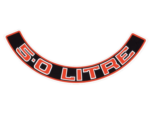 Decal VB Commodore HZ Air Cleaner "5.0 Litre" - BD1054