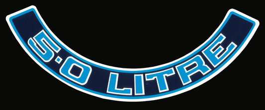 Decal Air Cleaner BlueHZ WB VC VH VK VL Commodore 5.0 Litre V8 - BD1060