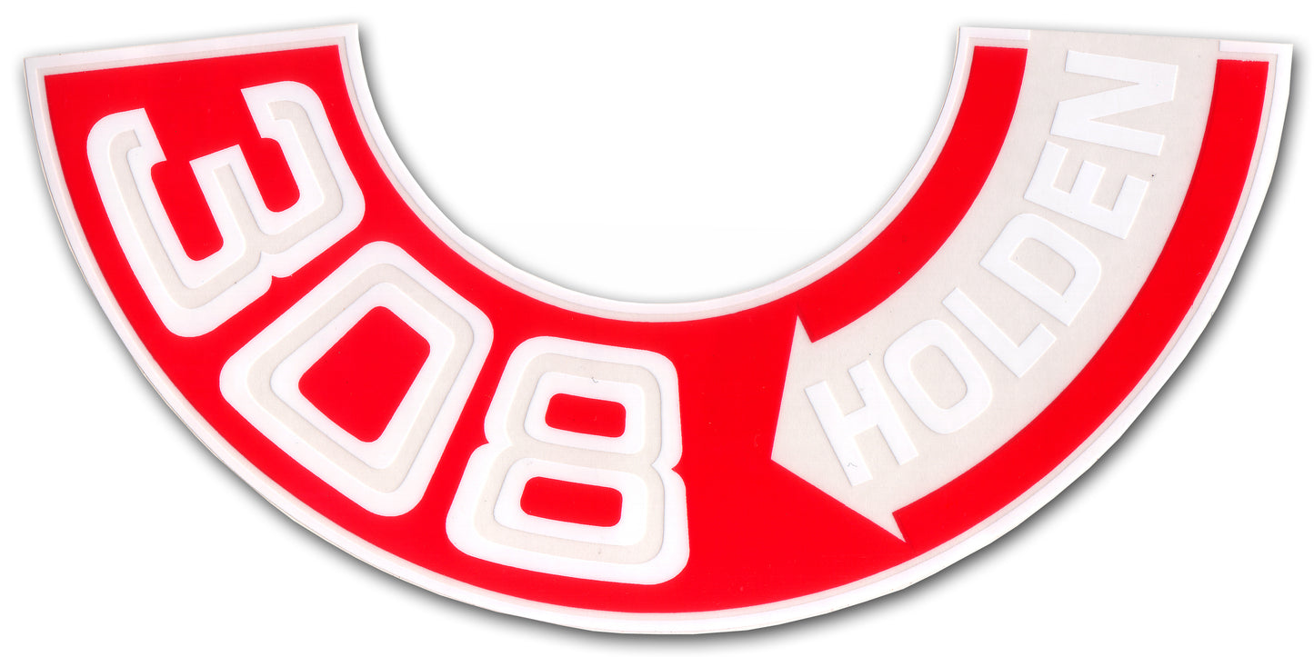 Decal HT HG HQ Air Cleaner "308 Holden" - BD1066