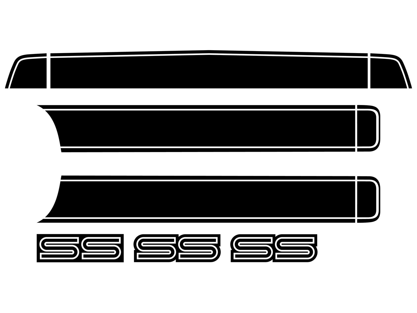 Decal Body Stripe Kit HQ SS (10pce) - BD1200