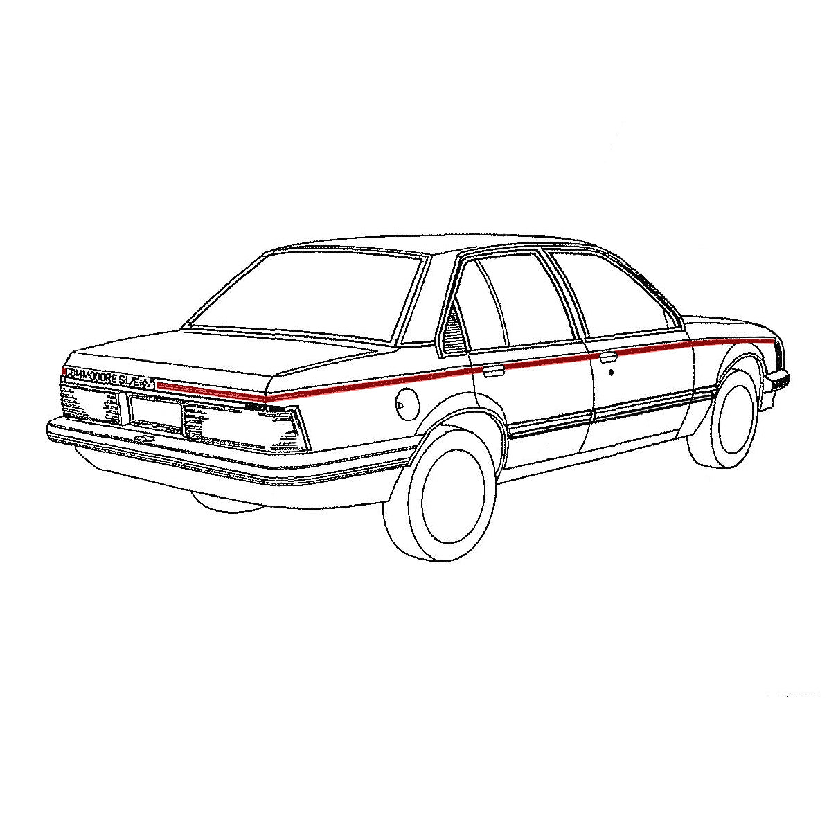 Holden Two Tone Masking Stencil Kit VH SL/E - BD1211