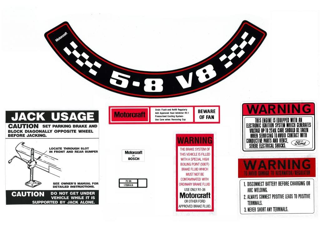 Decal Kit XC ZH 5.8 V8 - BD2075