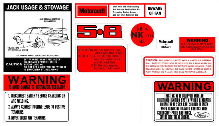 Decal Kit XD ZJ 5.8 V8  - BD2077