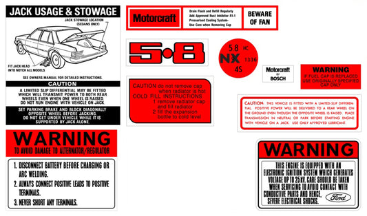 Decal Kit XE ZK 5.8 V8 - BD2079