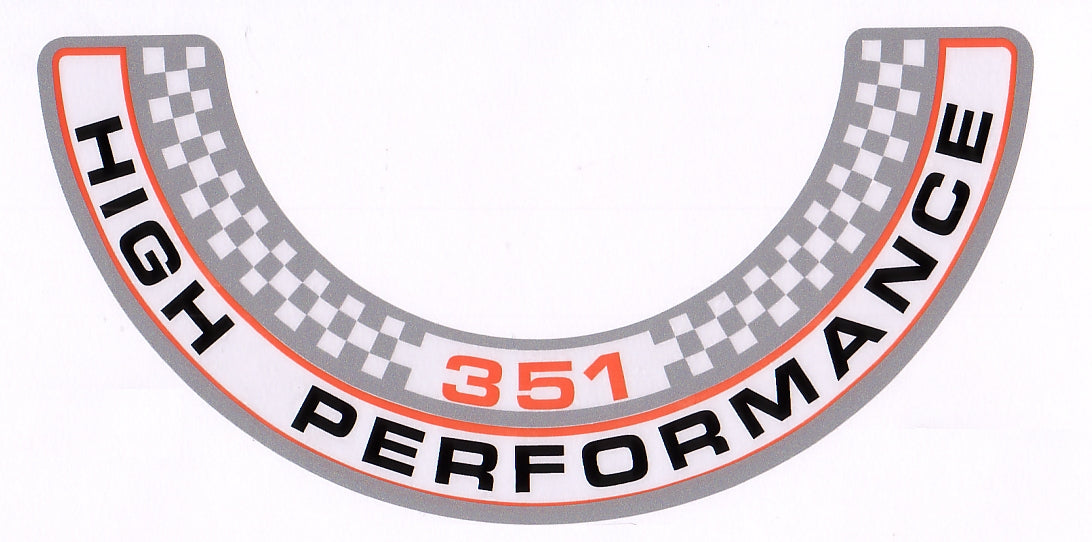Decal Air Cleaner XW GT "351 High Performance" - BD4396