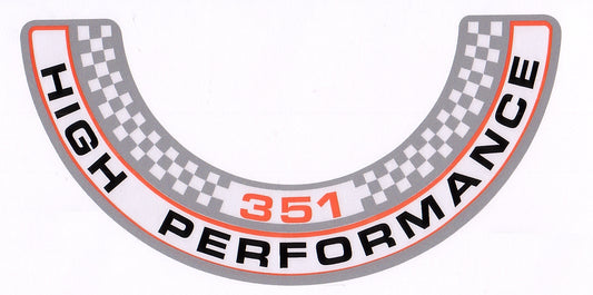 Decal Air Cleaner XW GT "351 High Performance" - BD4396