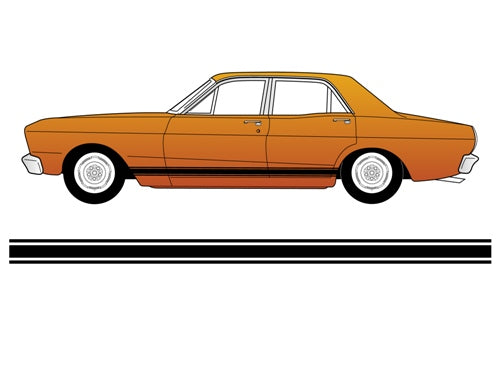 Decal Stripe Kit XR GT Ute Black - BD4401U