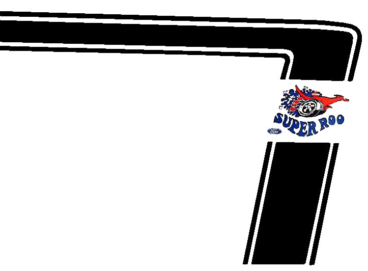 Body Decal Stripe Kit (Black) Ford XW GT Sedan - BD4414
