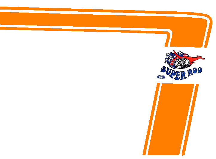 Decal Stripe Kit XW GT Falcon Ute Orange Reflectiv - BD4415U