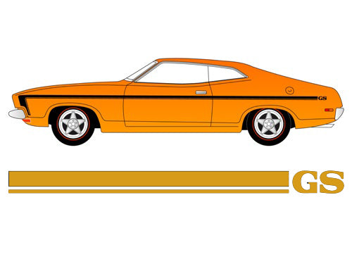 Decal Stripe Kit XB GS Falcon Coupe Gold - BD4421A