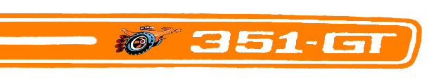 Body Decal Stripe Kit (Orange) Ford XY GT Sedan - BD4459