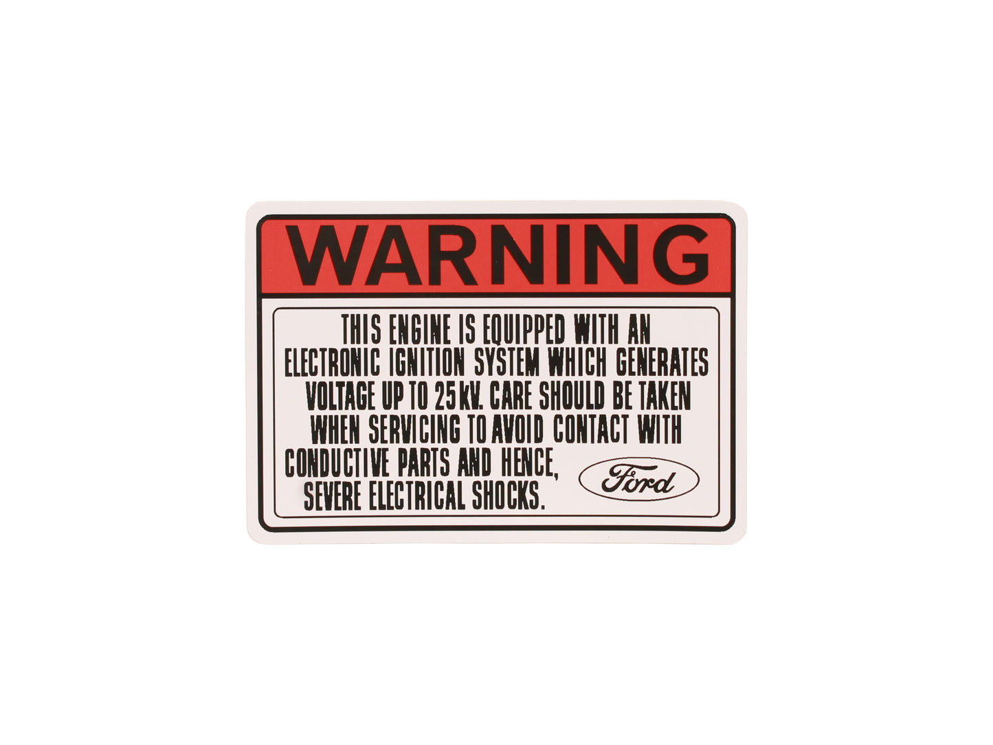 Decal Electronic Ignition System Warning XC XD XE - BD4461