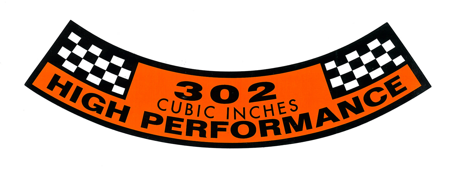 Decal Air Cleaner XT GT"302 High Performance" - BD4574