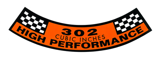 Decal Air Cleaner XT GT"302 High Performance" - BD4574