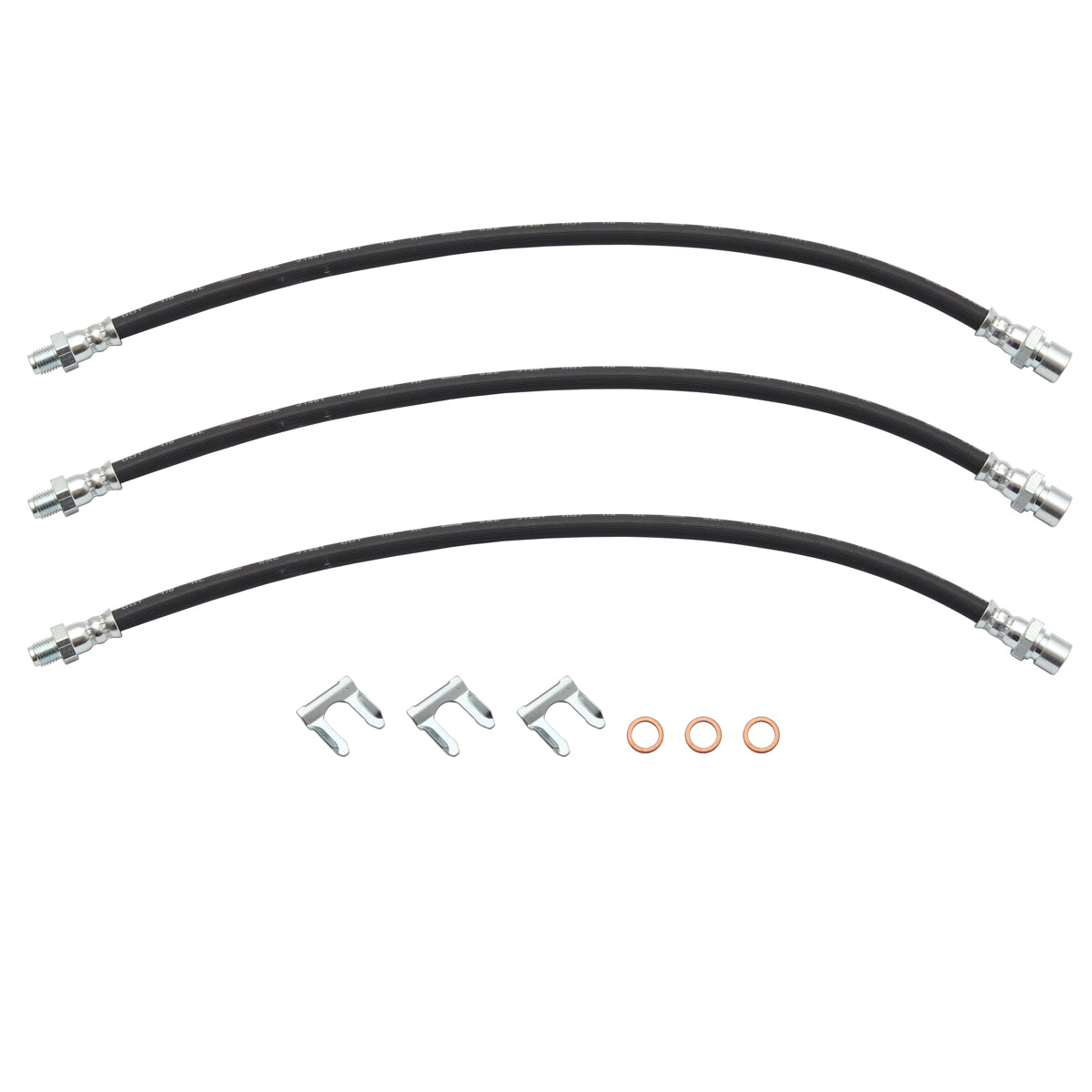 Brake Hose Kit Front & Rear 48 FJ FE FC Both Sides - BHK1000