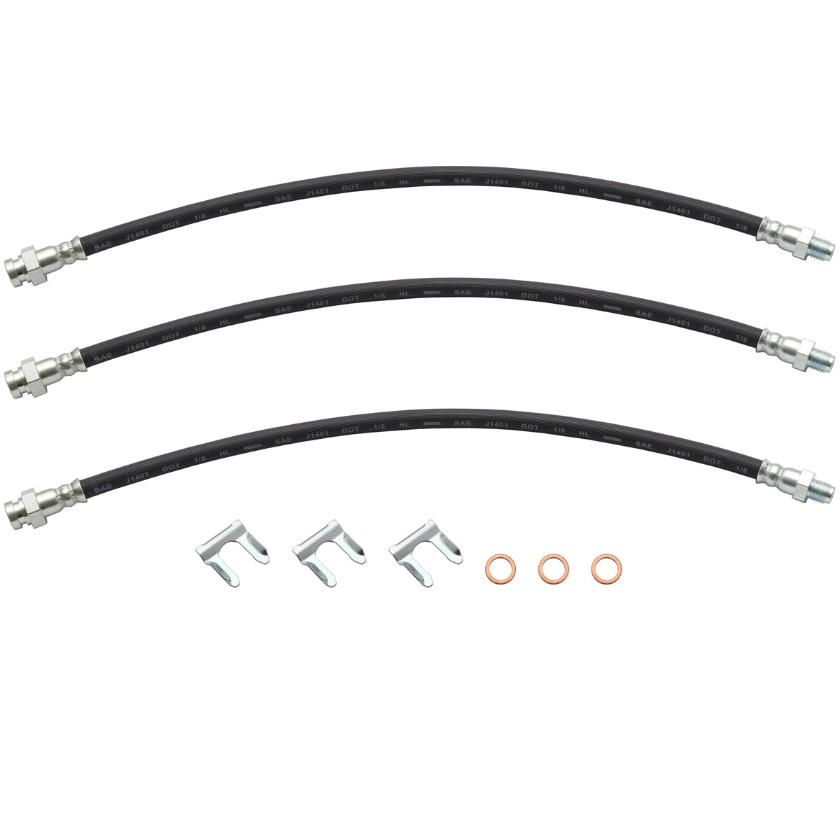 Brake Hose Kit Front & Rear FB EK Both Sides - BHK1001
