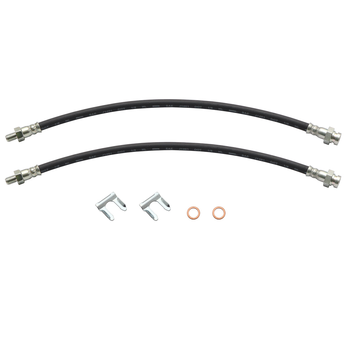 Brake Hose Kit Front HQ HJ Both Sides Drum Brakes - BHK1006