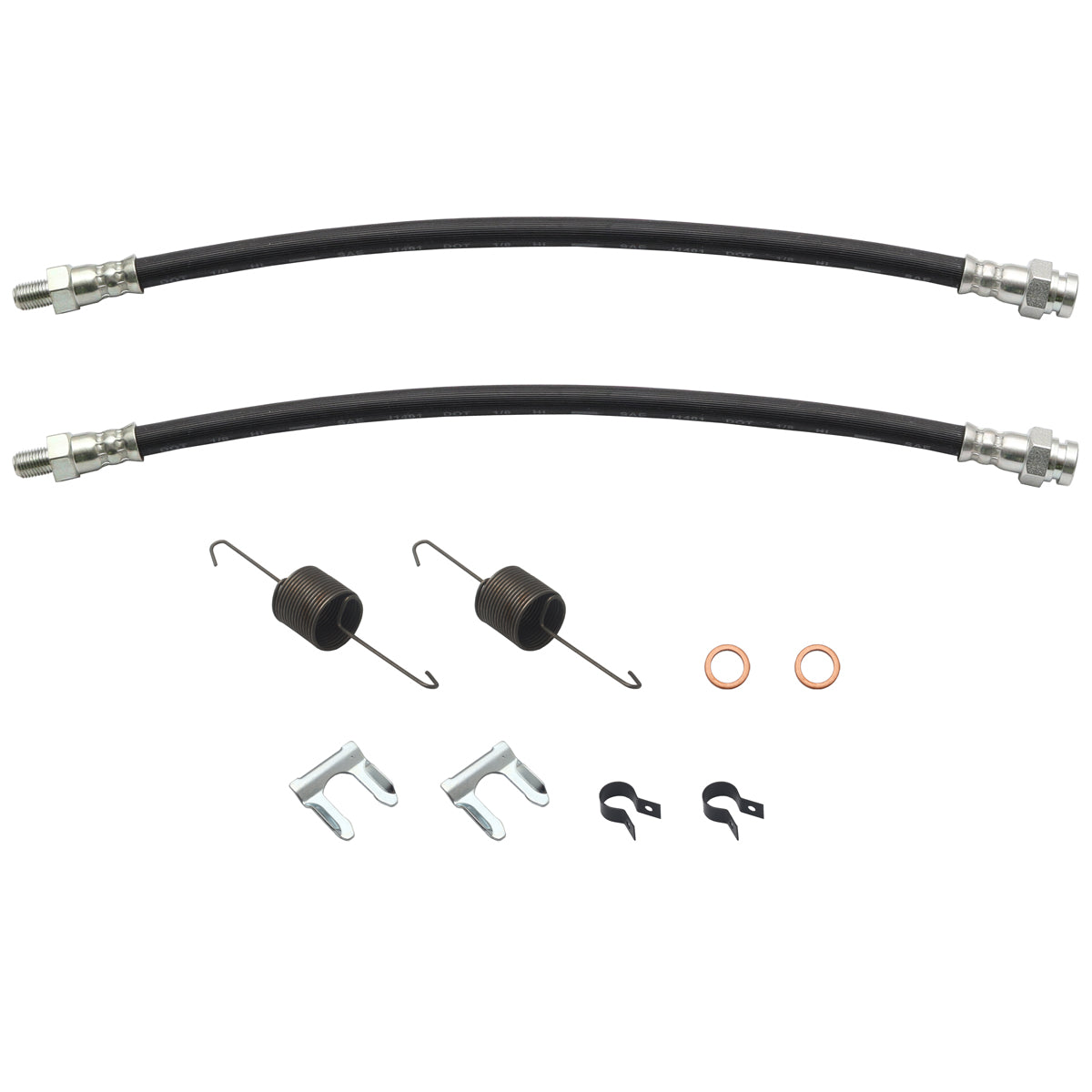 Brake Hose Kit Front LC LJ Both Sides Drum Brakes - BHK1012