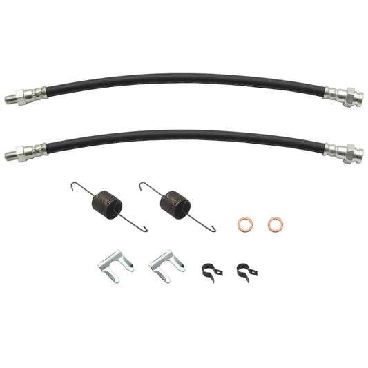 Brake Hose Kit Front LC LJ Both Sides Drum Brakes - BHK1012